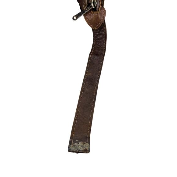 Vintage Dopp Bag/Toiletry Case Makeup Bag Hand Tooled Leather Roses Dragon Aztec - Picture 2 of 10